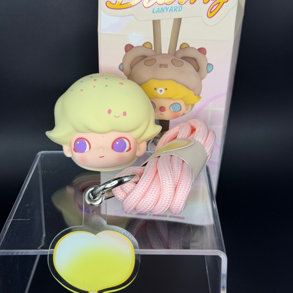 POP MART Dimoo Dating Lanyard series - Marshmallow - phone accessory